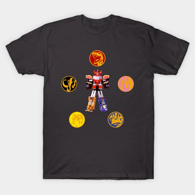 Mighty Morphin' Power Rangers T-Shirt by conatron13